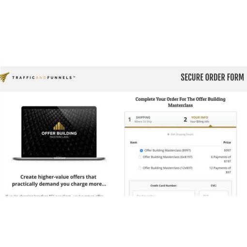 Traffic and Funnels – Offer Building Masterclass Coursestodownload.com