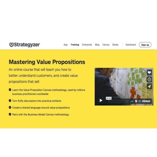 Strategyzer - Mastering Value Propositions Download