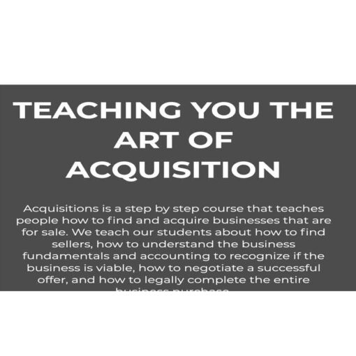Moran Pober - Acquisitions University Download