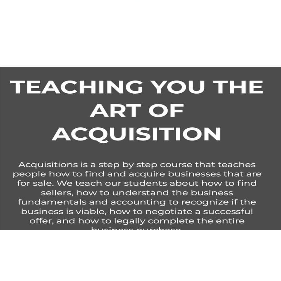 Moran Pober - Acquisitions University Download