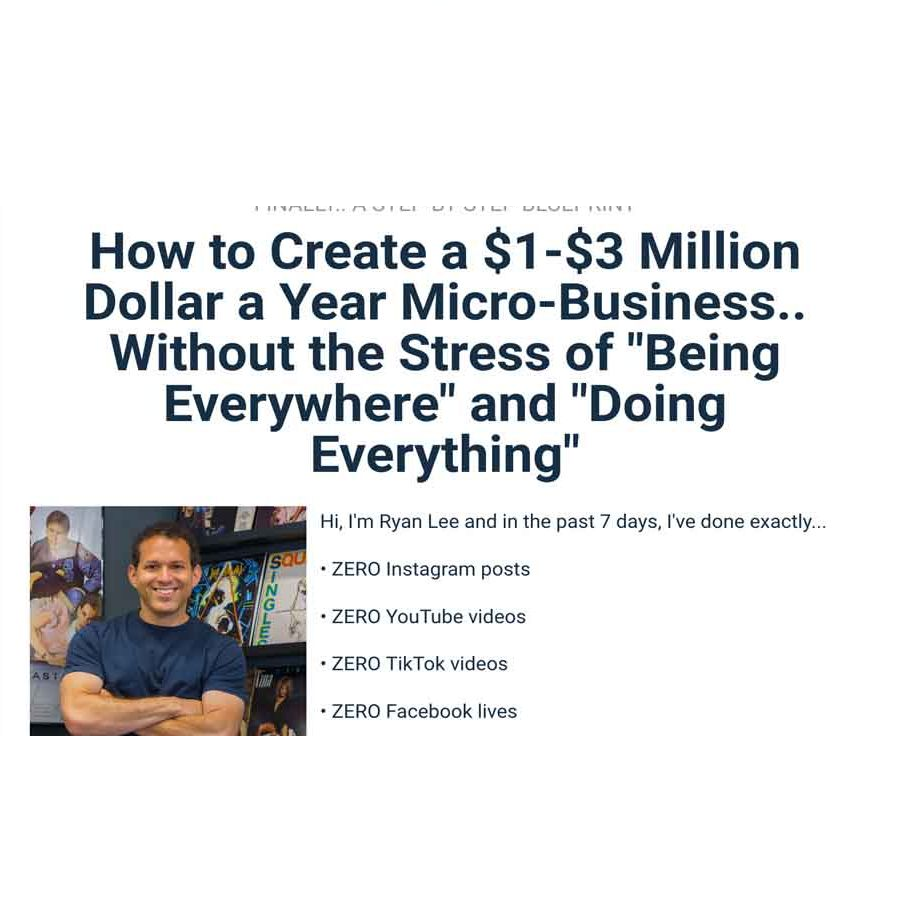 Ryan Lee - Micro Business Workshop Download