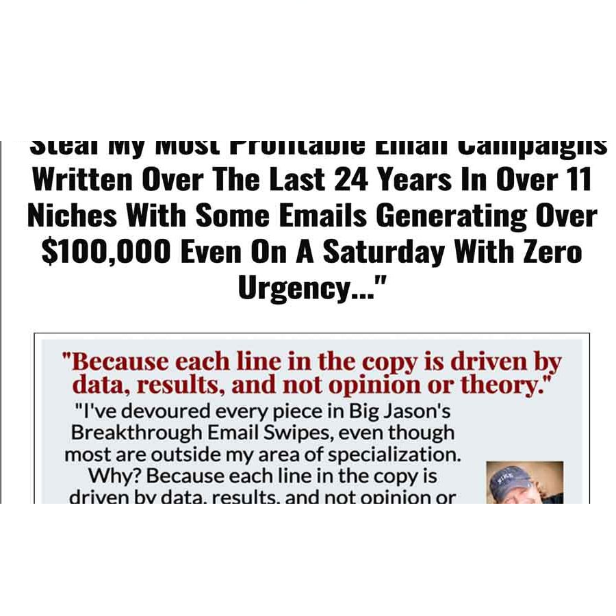 Jason Henderson – Breakthrough Email Swipe File Download