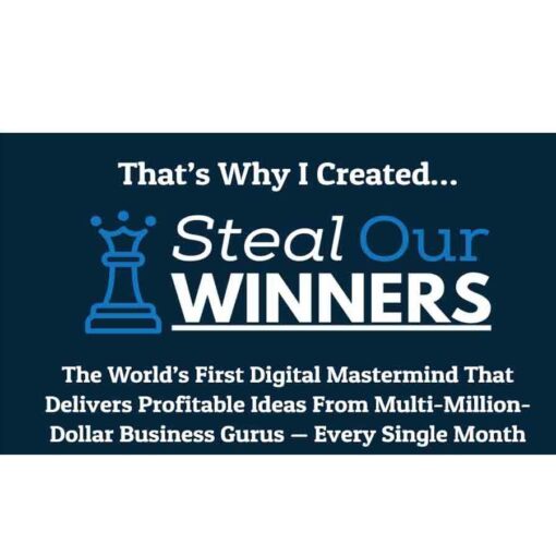 Rich Schefren - Steal Our Winners Lifetime Edition Download