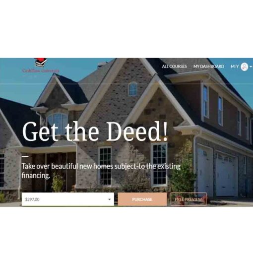 Alicia Cox – Get the Deed – Real Estate Cash Flow Systems Download