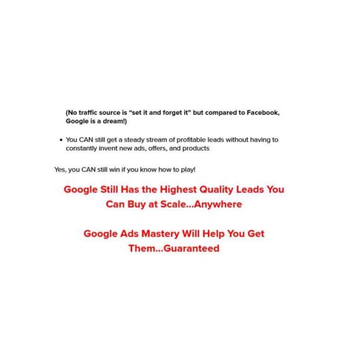Perry Marshall – Google Ads Mastery 2021-22 Download