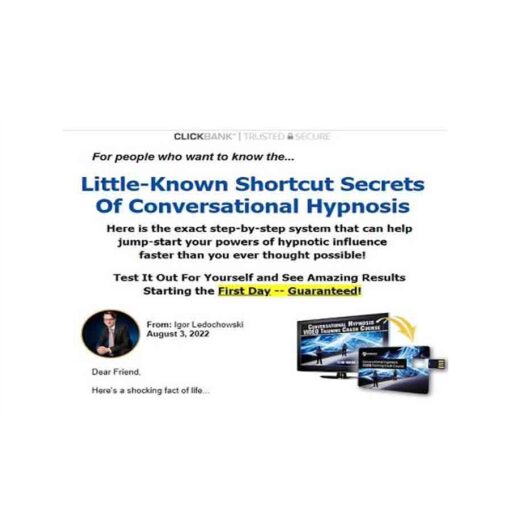 Igor Ledochowski - Hypnotic Influence + Conversational Hypnosis Video Training Crash Course Download