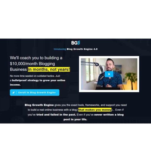 Adam Enfroy – Blog Growth Engine 4.0 Download