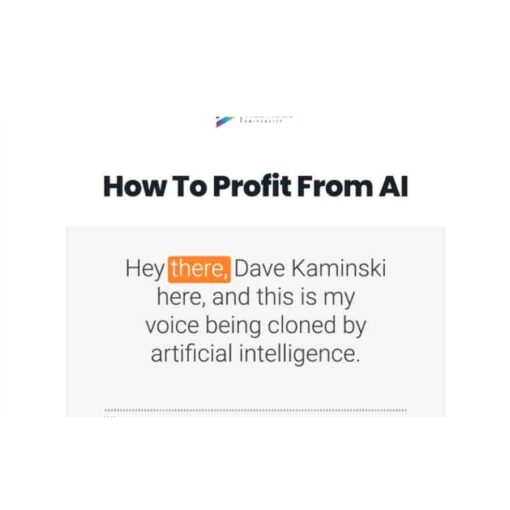 Dave Kaminski – How To Profit From AI Download