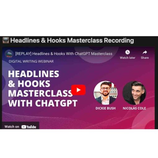 Ship30For30 – Headlines & Hooks Masterclass with ChatGPT Download