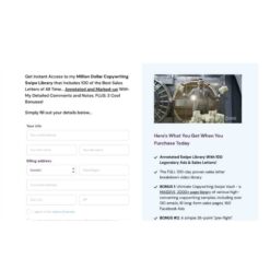Csaba Borzasi – Million Dollar Copywriting Swipe Library Download