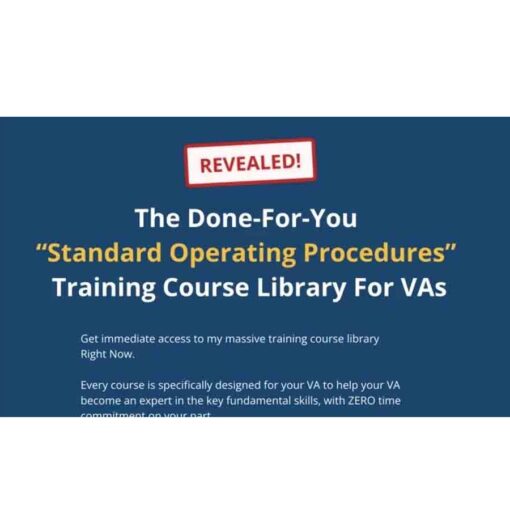 John Jonas – VA Standard Operating Procedure Training Course Download