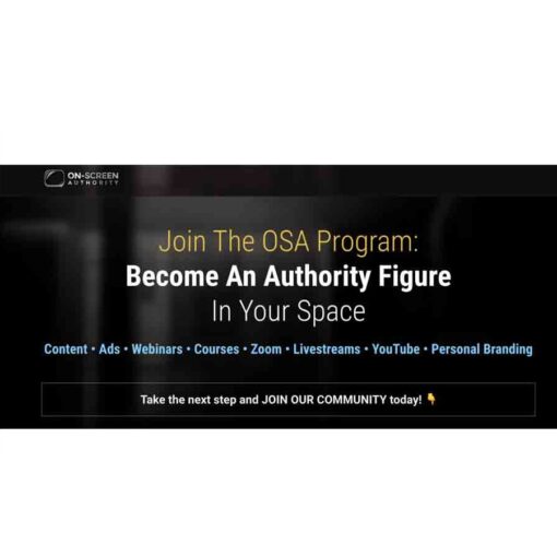 On-Screen Authority – The Online Course Download