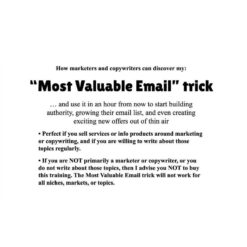 John Bejakovic – Most Valuable Email Download