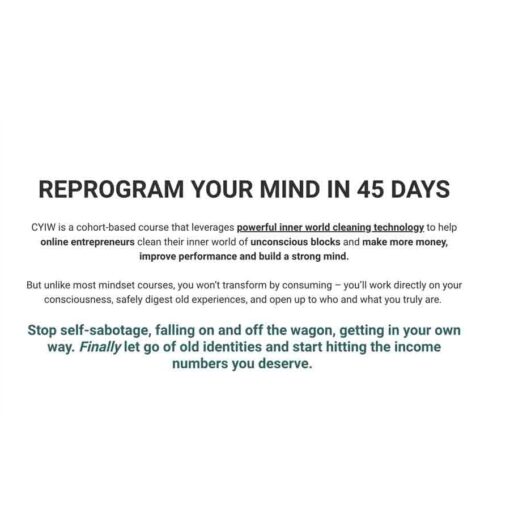 Tej Dosa - Clean Your Inner World- Reprogram Your Mind In 45 Days Download