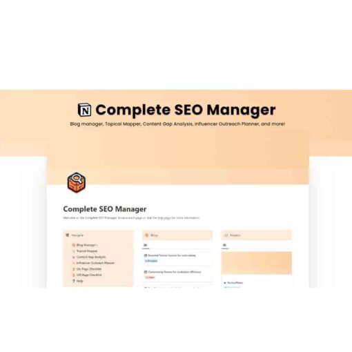 Notion For SEO – Complete SEO Manager For Notion Download