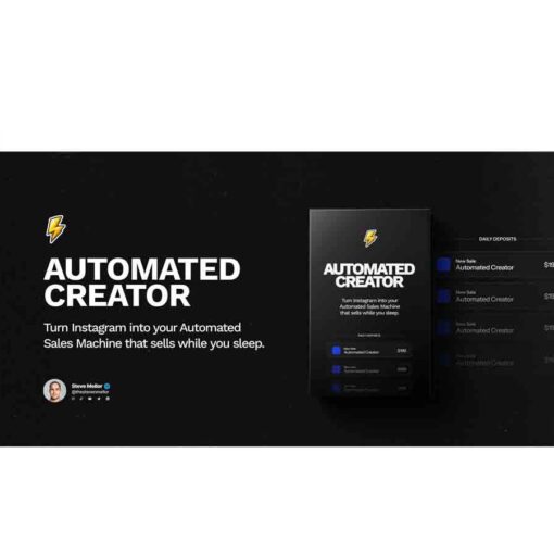 Automated Creator Course - Turn Instagram into your Automated Sales Machine + Bundle Download