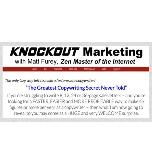 Matt Furey – The Original Matt Furey Email Copywriting Seminar Download